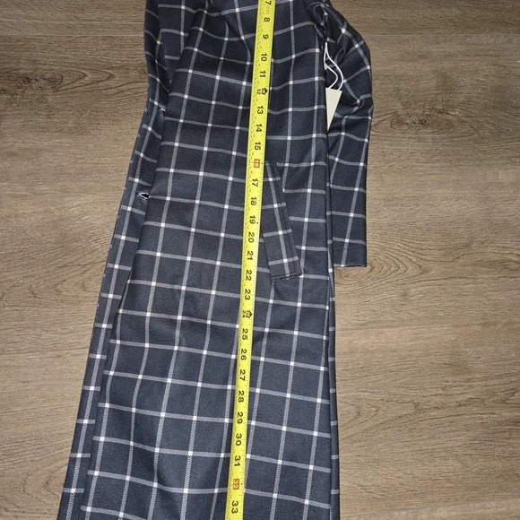 Joie Black and White Grid Trench Coat - Picture 15 of 16